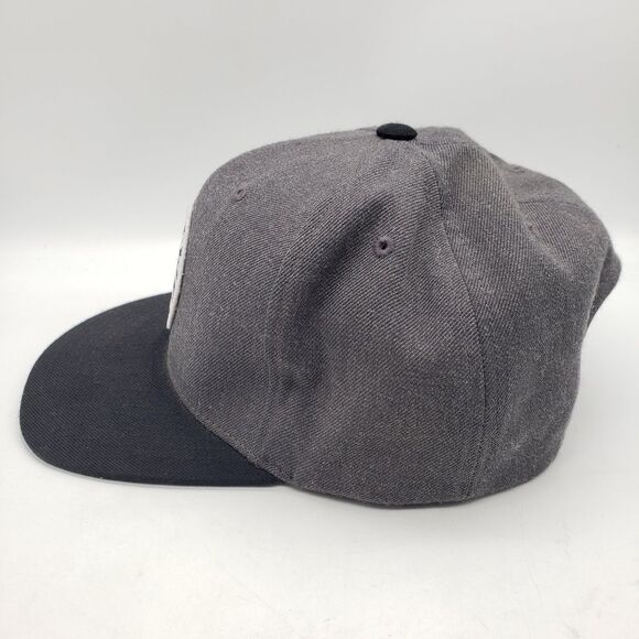 BRIXTON Supply Oath III Snapback Hat Grey & Black Adjustable Wool Cap - Picture 3 of 9